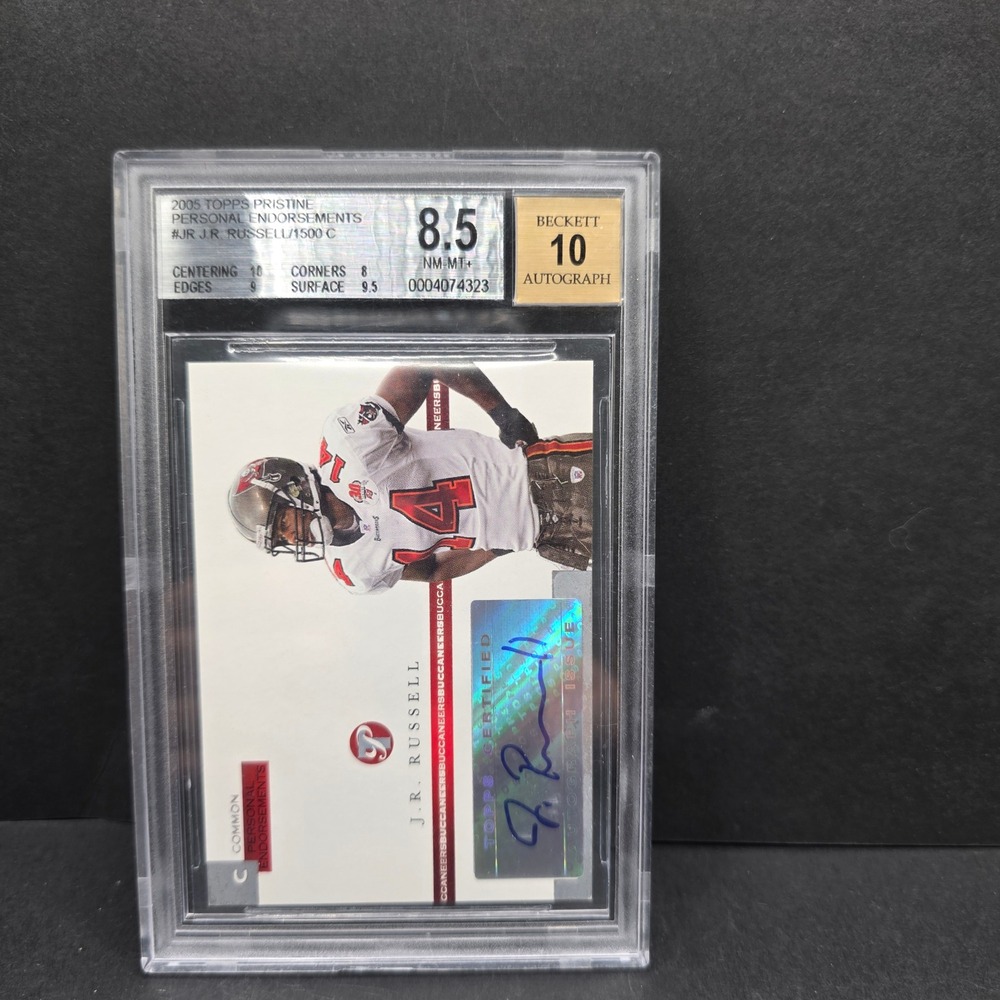 Topps Pristine J.R. Russell Football BGS‎ 8.5 Auto 10 /1500 RC